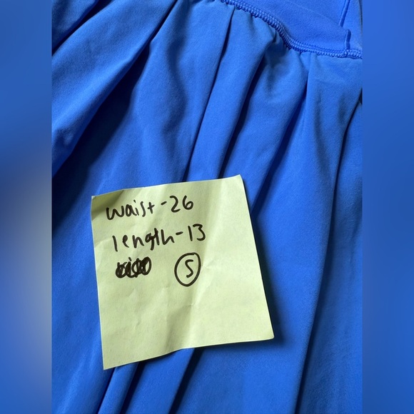 Aerie Offline Real Me Tennis Skirt Skort Periwinkle Blue Ruffles Spandex Size S - Picture 7 of 7